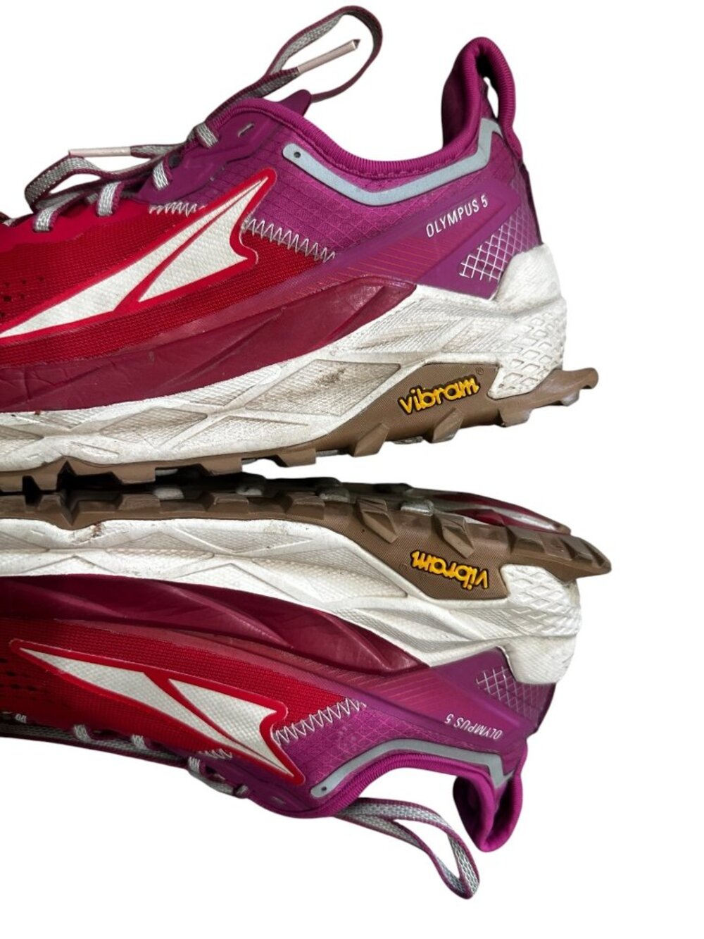Altra Vibram Olympus 5 Running Sneaker Shoes Women 7.5 Red Trail Workout Gorpcor - Picture 15 of 16